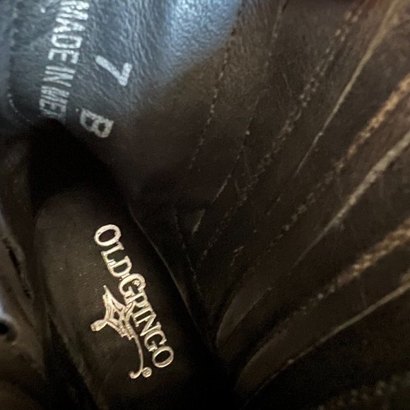 Old Gringo "Dunken" Women's 7B Rustic Brown Leather Dress Shoe Heeled Ankle Boot - Picture 10 of 11